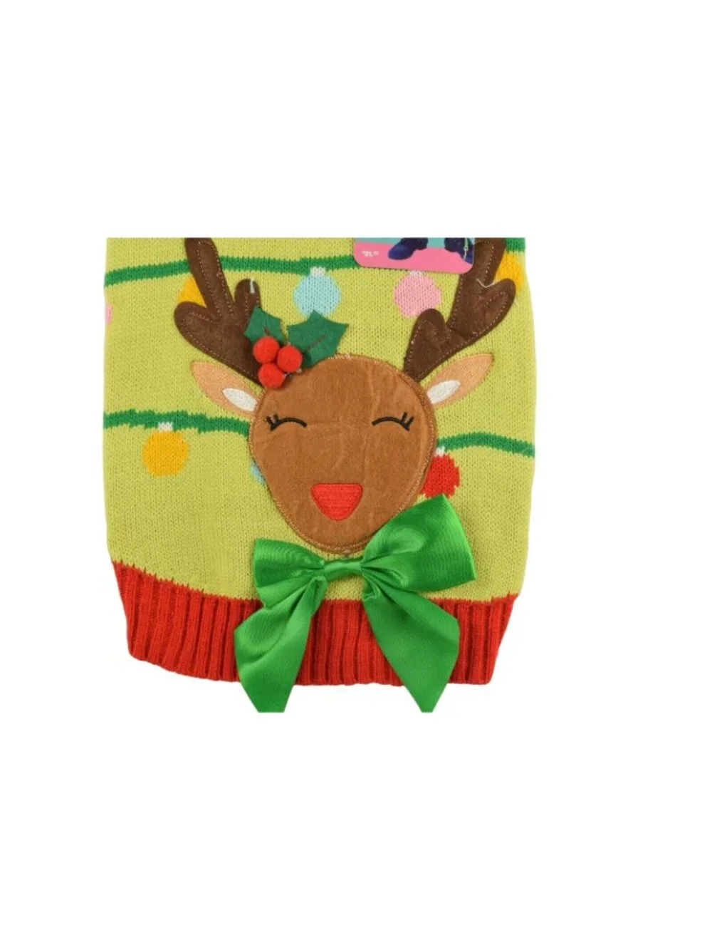 Merry Makings Dog Medium Oh, Deer Holiday Reindeer Pet Sweater